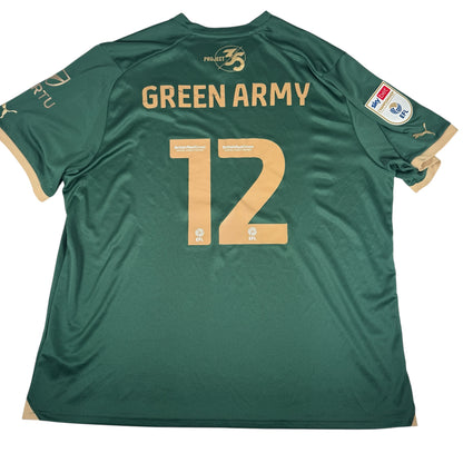 GREEN ARMY 12 Plymouth Argyle 2023/2024 Home Football Shirt 4XL – Football Shirt Kingdom