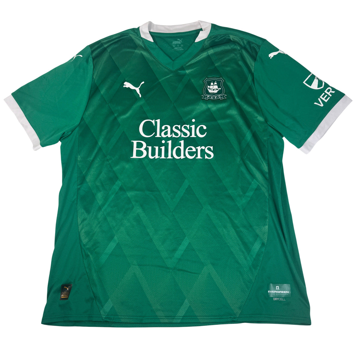 Plymouth Argyle 2024/2025 Home Football Shirt XXL