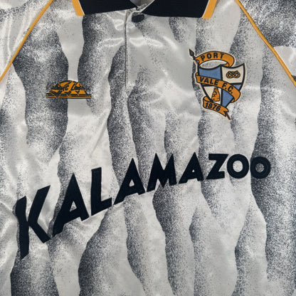 Close-up of Port Vale 1991/1992 home football shirt, size Small