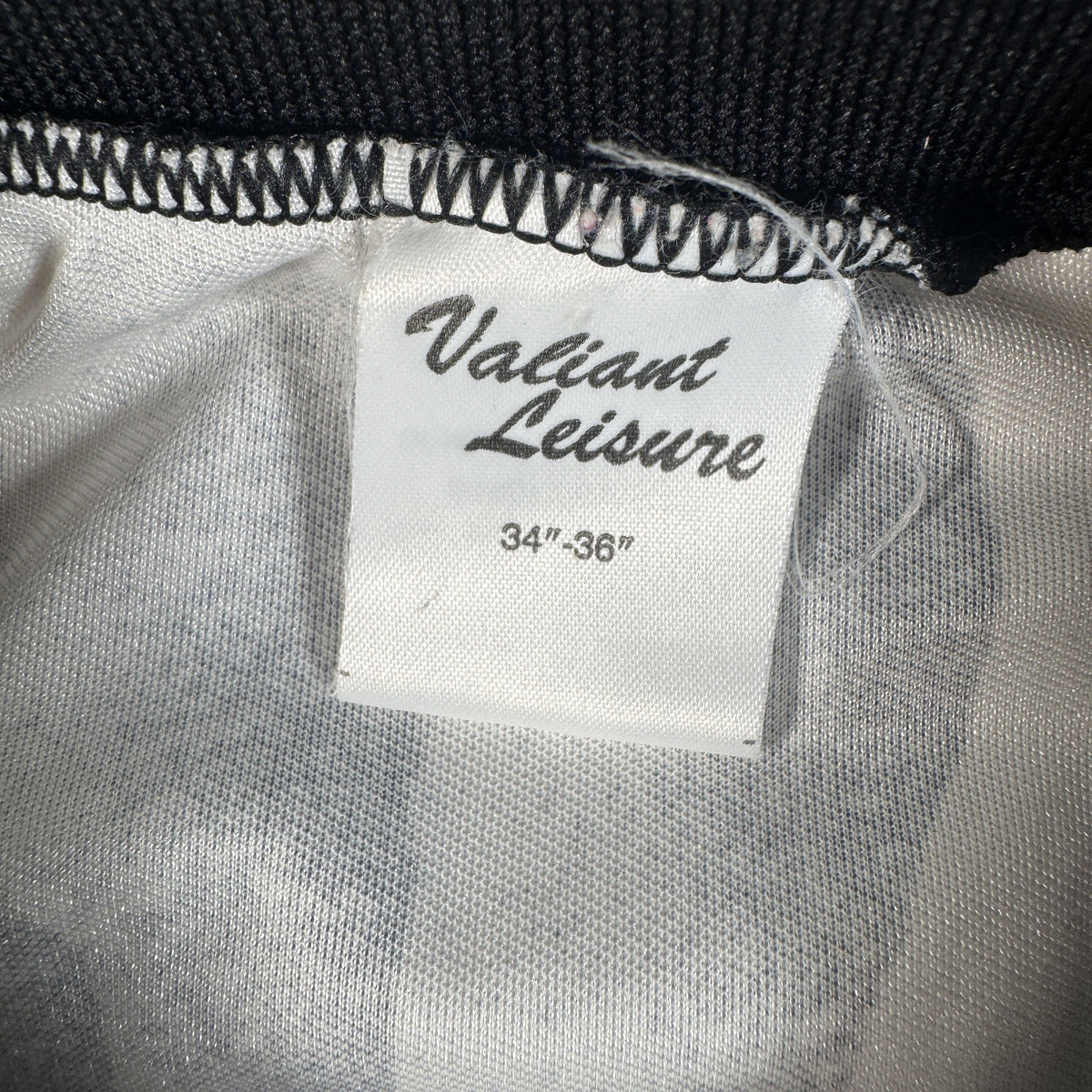 Size label inside Port Vale 1991/1992 home football shirt, size Small