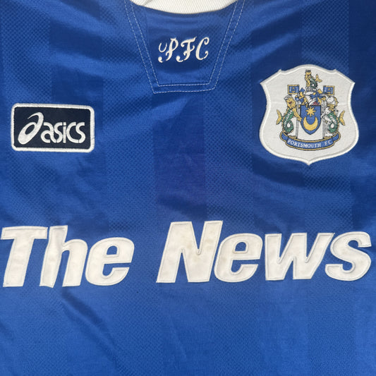 Portsmouth 1995/1996/1997 Home Football Shirt Large