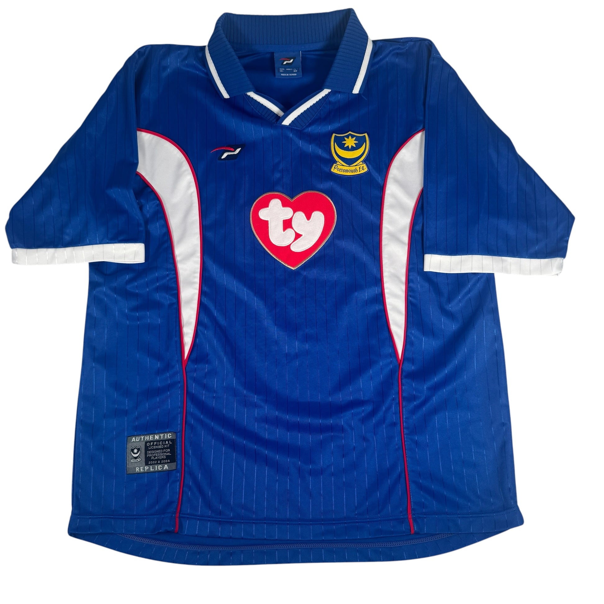Portsmouth 2002/2003 In-House Home Football Shirt Large – Football Shirt Kingdom