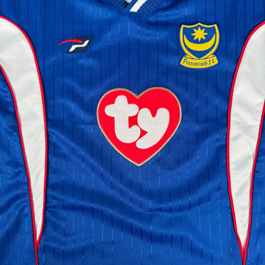 Portsmouth 2002/2003 Home Football Shirt XL – Football Shirt Kingdom