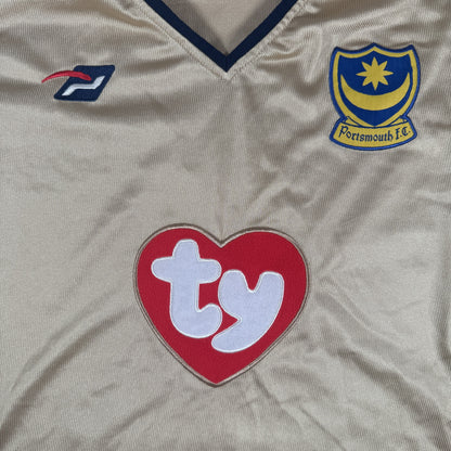 Close-up of Portsmouth 2002/2003 third football shirt, size Large