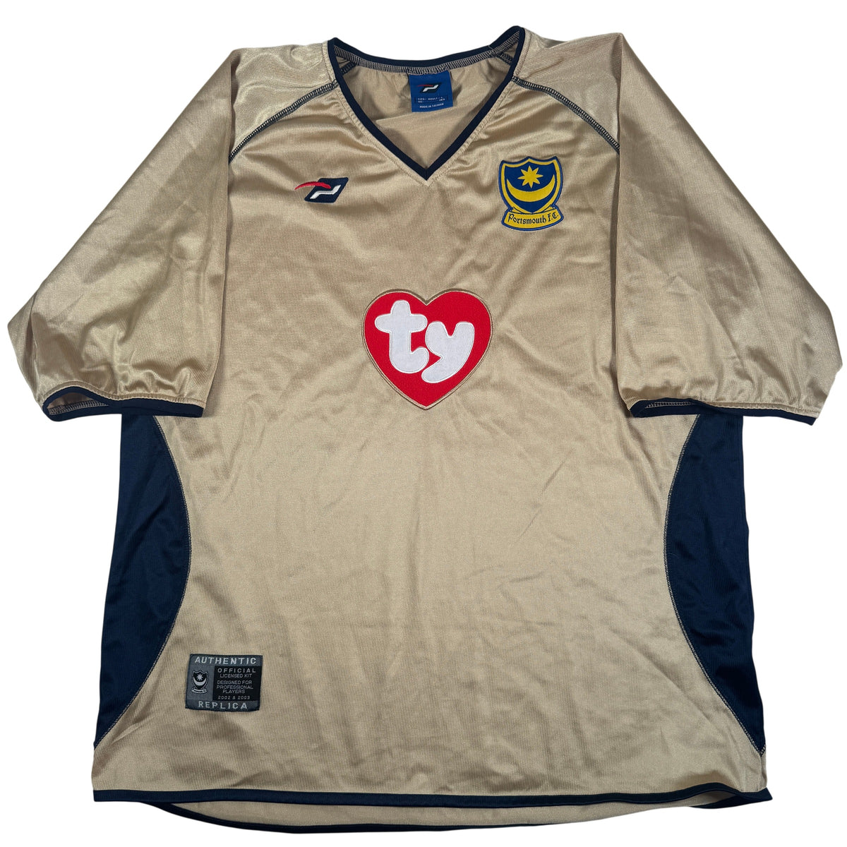 Front of Portsmouth 2002/2003 third football shirt, size Large