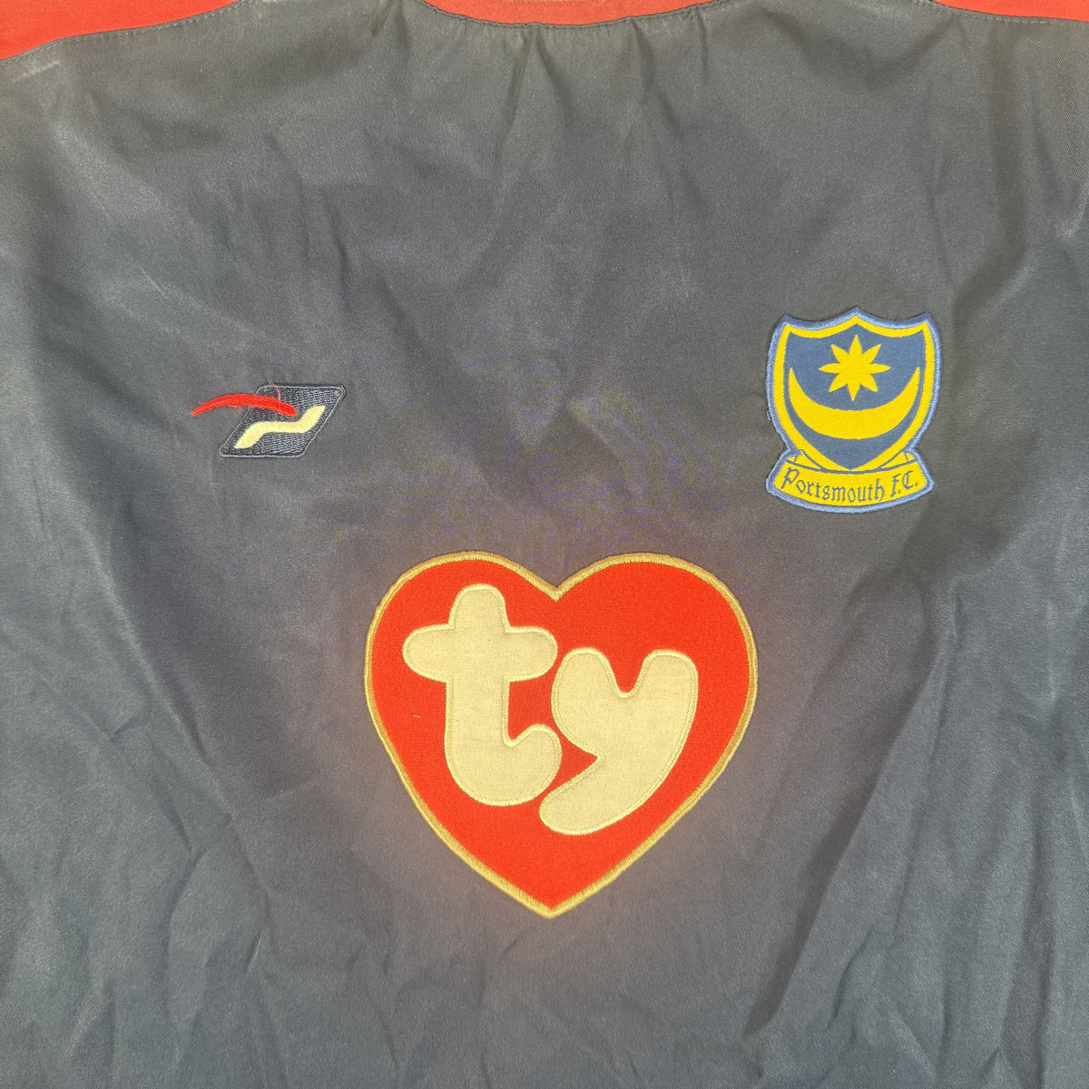 Close-up of Portsmouth 2003/2004/2005 away football shirt, size XL