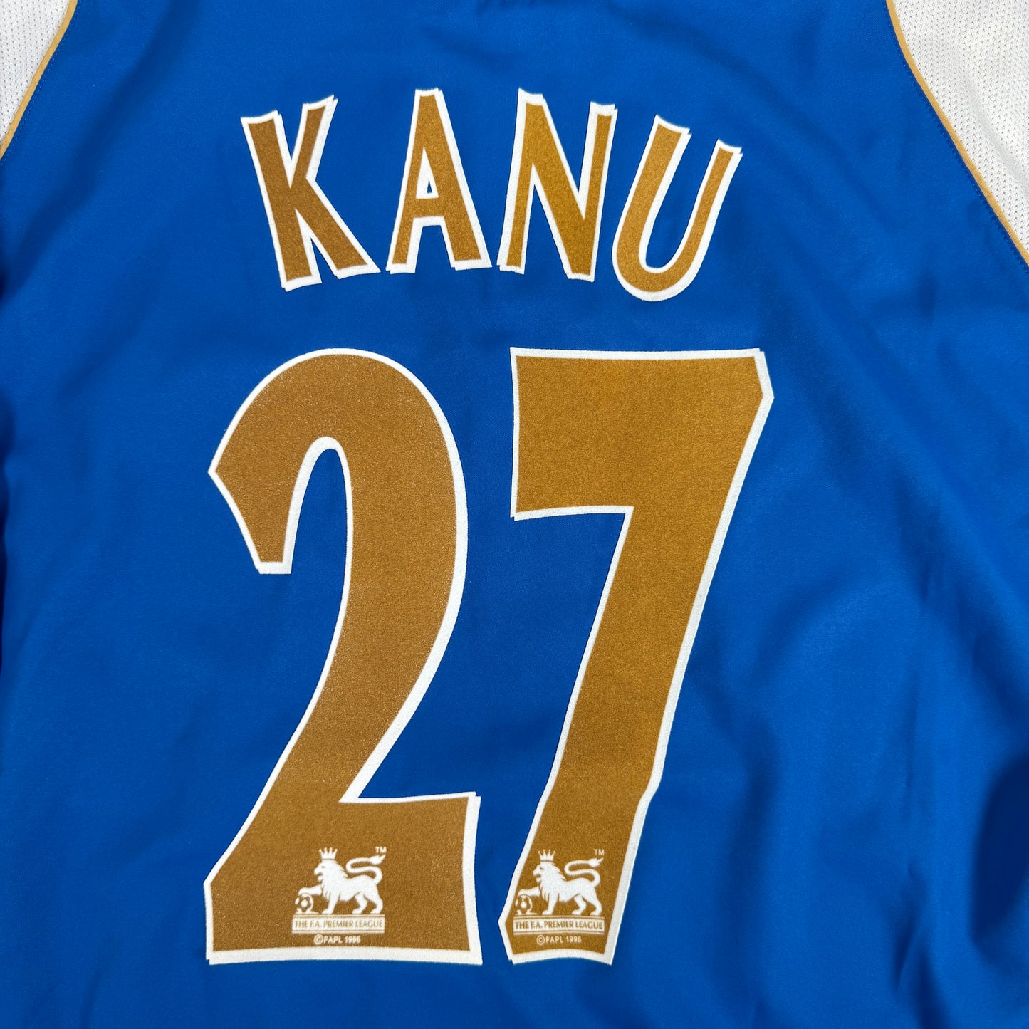 KANU 27 Portsmouth 2006/2007 Home Football Shirt XL – Football Shirt Kingdom