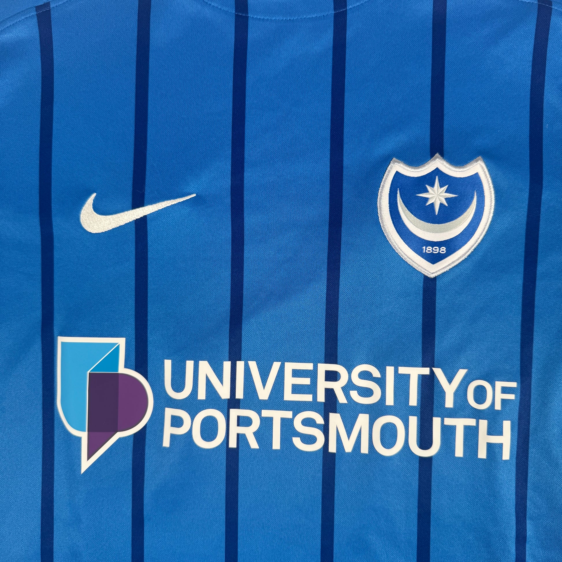 Portsmouth 2024/2025 Home Football Shirt Large – Football Shirt Kingdom