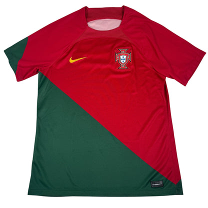 Portugal 2022/2023 Home Football Shirt Large — full front view