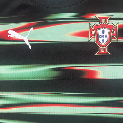 Close-up of Portugal 2025/2026 training football shirt, size Medium