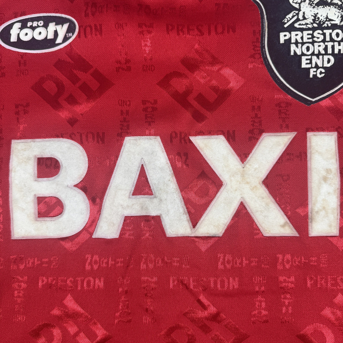 Preston North End 1995/1996 away football shirt, size XL