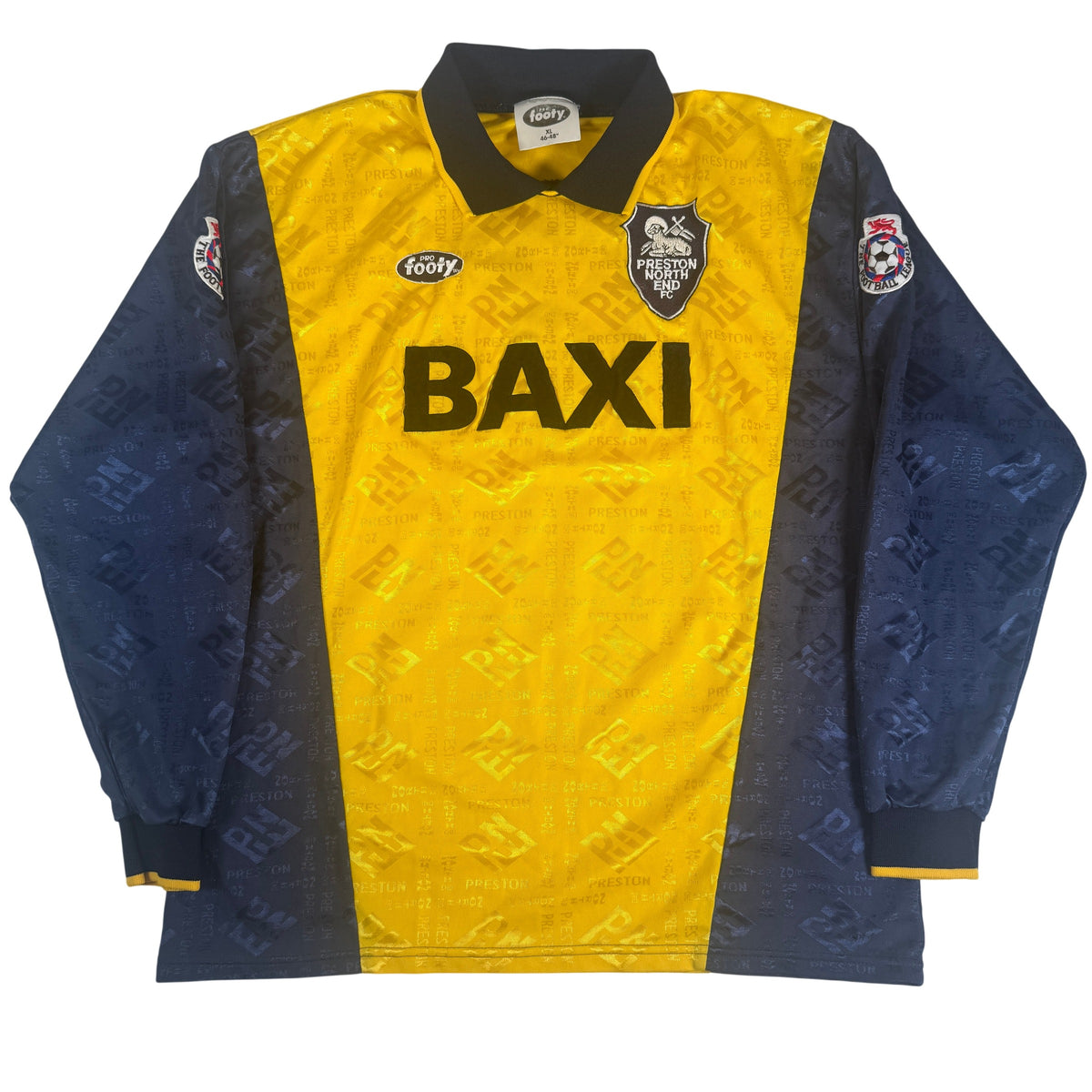 Preston North End 1995/1996 Third Long Sleeve Football Shirt XL