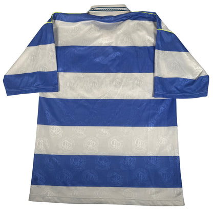 Queens Park Rangers 1991/1992 Home Football Shirt Medium — full back view