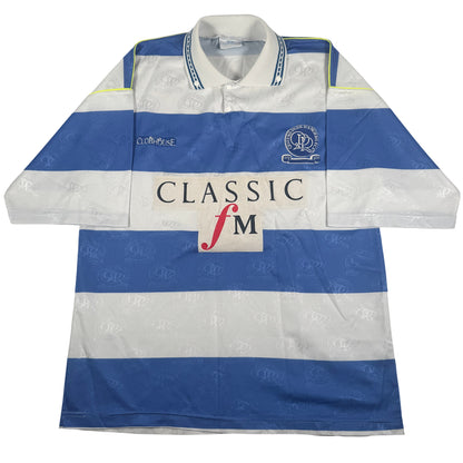 Front of Queens Park Rangers 1992/1993 home football shirt, size Large