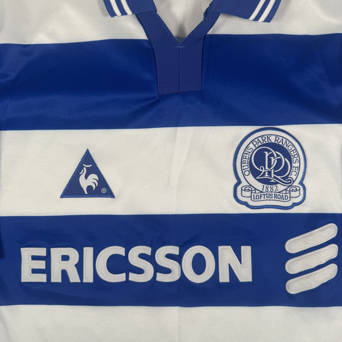 Close-up of Queens Park Rangers 1997/1998/1999 home football shirt, size Large