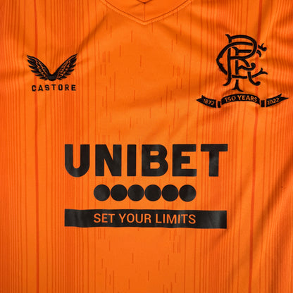 Rangers 2021/2022 Training Football Shirt Small — front close-up