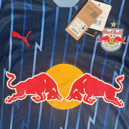 Close-up of Red Bull Salzburg 2024/2025 away football shirt, size XXL