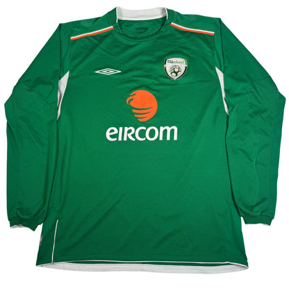 Republic of Ireland 2004/2005 Home Long Sleeve Football Shirt Large