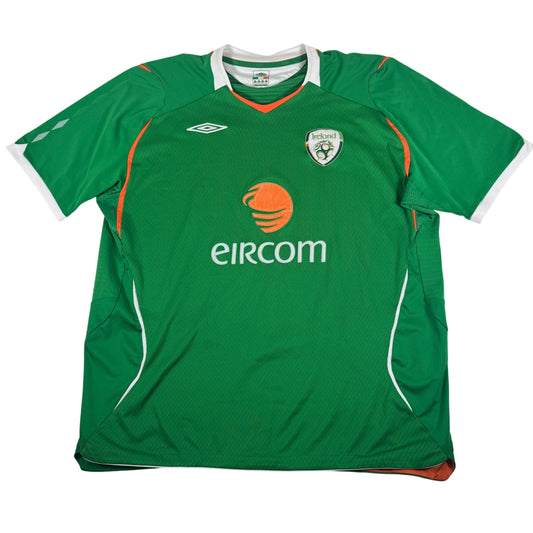Front of Republic of Ireland 2008/2009/2010 home football shirt, size XXL