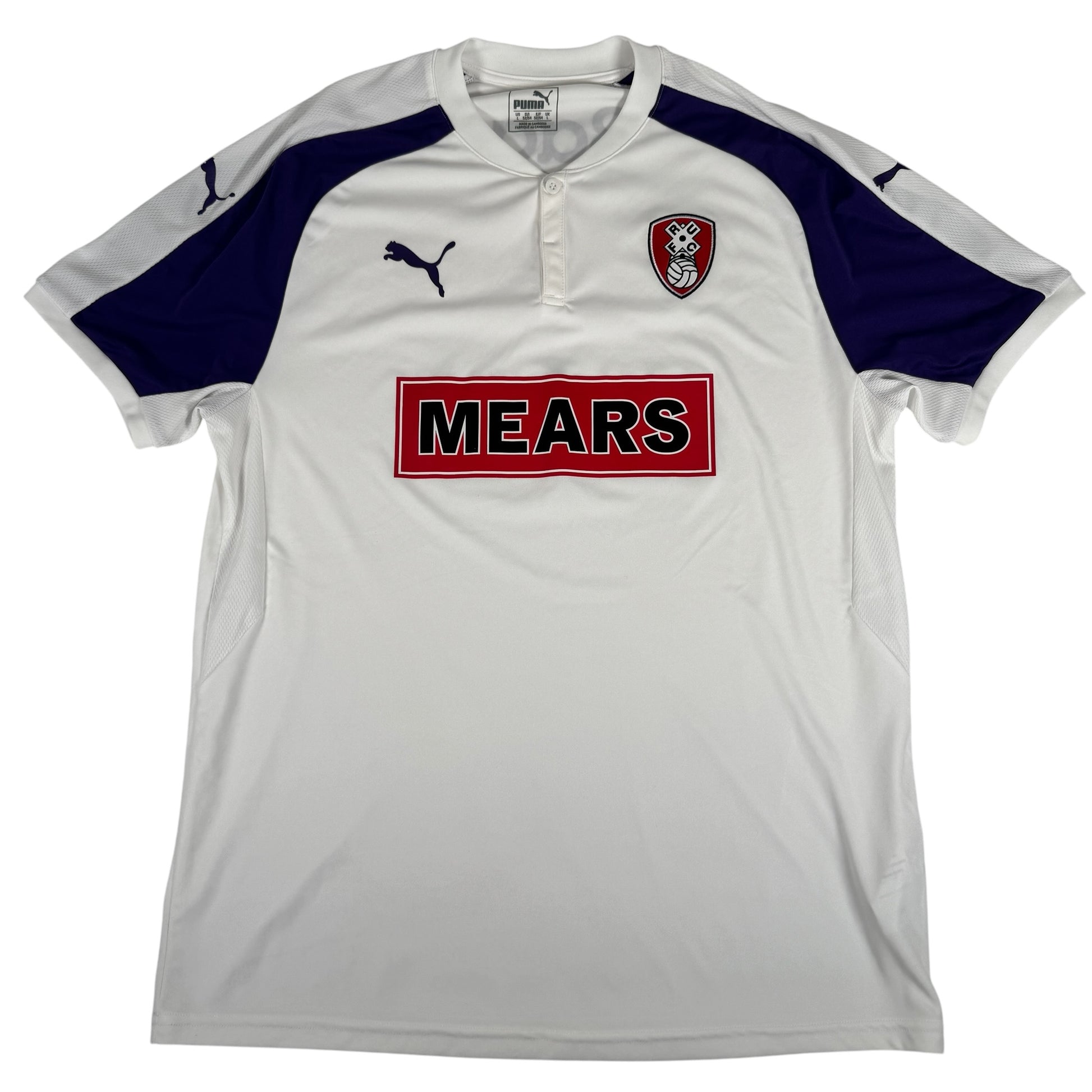 Rotherham United 2017/2018 Away Football Shirt Large – Football Shirt Kingdom
