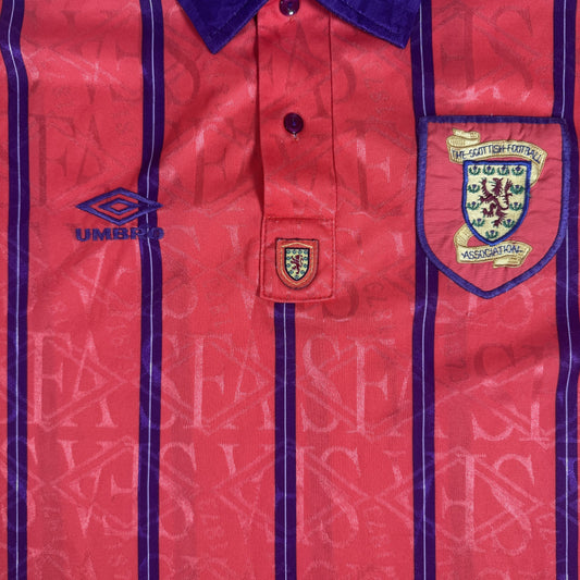 Scotland 1993/1994 Away Football Shirt Large