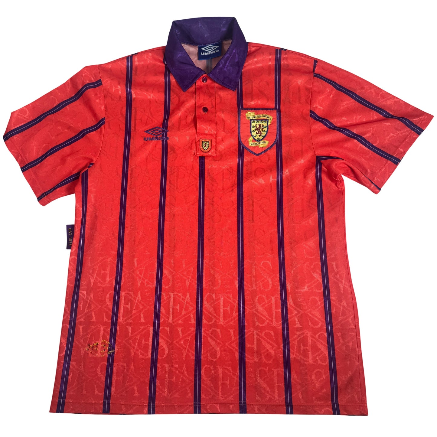 Scotland 1993/1994 Away Football Shirt Large