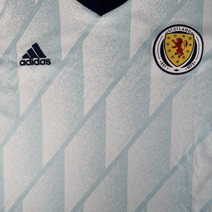Close-up of Scotland 2020/2021/2022 away football shirt, size XXL
