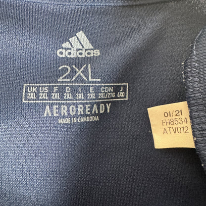 Size label inside Scotland 2020/2021/2022 home football shirt, size XXL