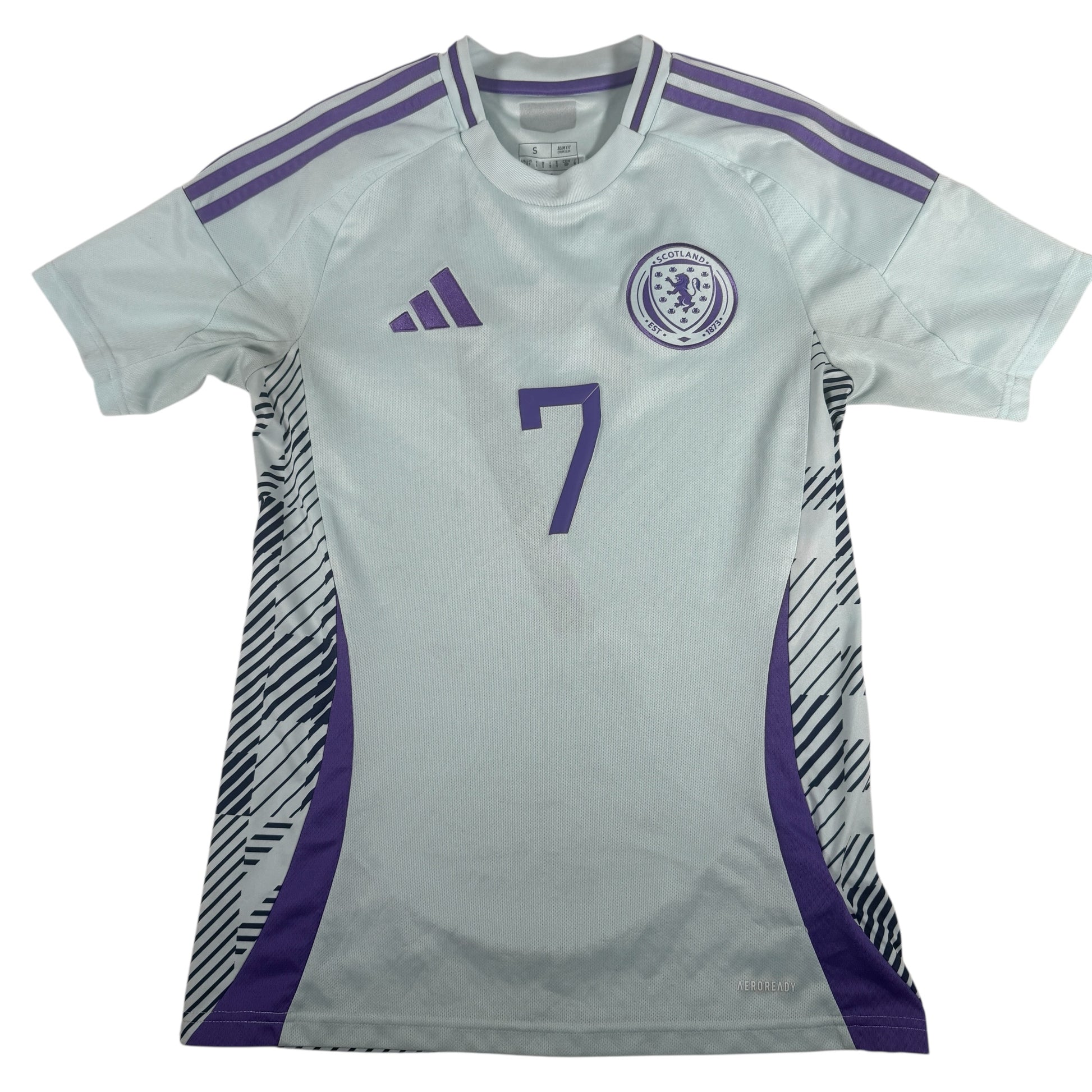 MCGINN 7 Scotland 2024/2025 Away Football Shirt Small – Football Shirt Kingdom