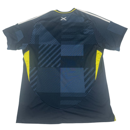Scotland 2024/2025 Home Football Shirt Large — full back view