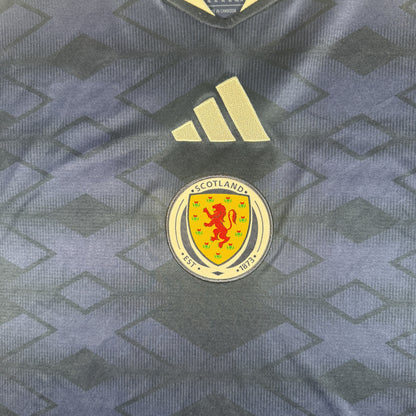 Close-up of Scotland 2026/2027 home football shirt, size XL