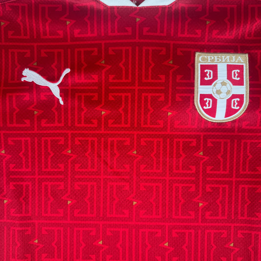 Serbia 2020/2021/2022 Home Football Shirt Small – Football Shirt Kingdom