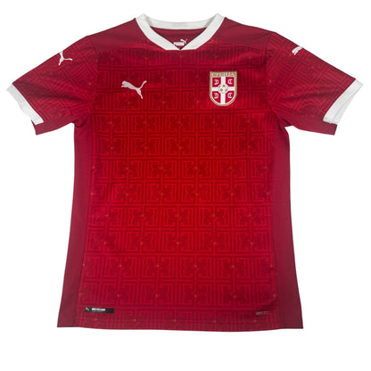 Serbia 2020/2021/2022 Home Football Shirt Small — full front view