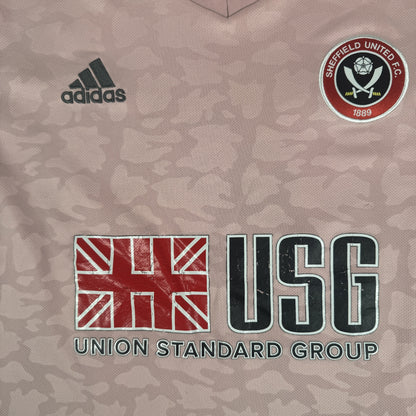 Sheffield United 2020/2021 Away Football Shirt Large — front close-up