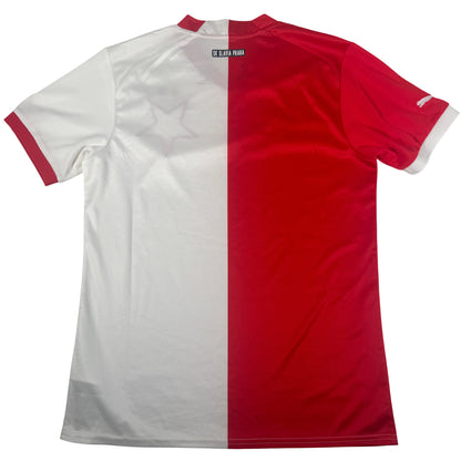 Back of Slavia Prague 2022/2023 home football shirt, size Medium
