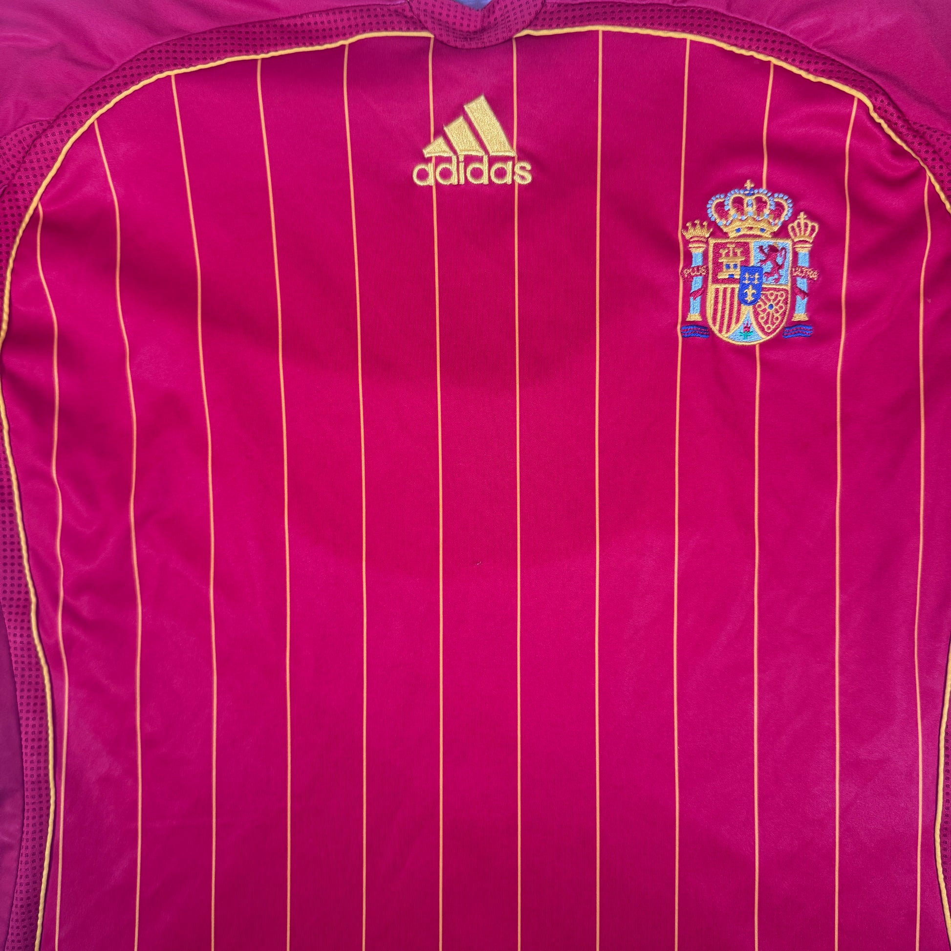 Spain 2006/2007/2008 Home Football Shirt XL – Football Shirt Kingdom