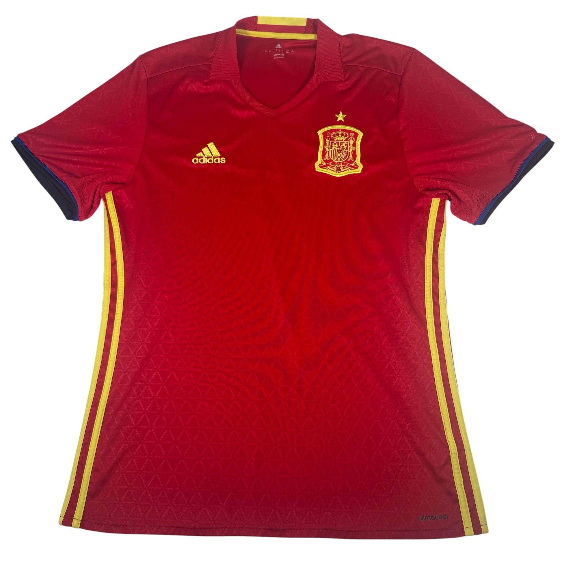 Spain 2016/2017/2018 Home Football Shirt Large – Football Shirt Kingdom