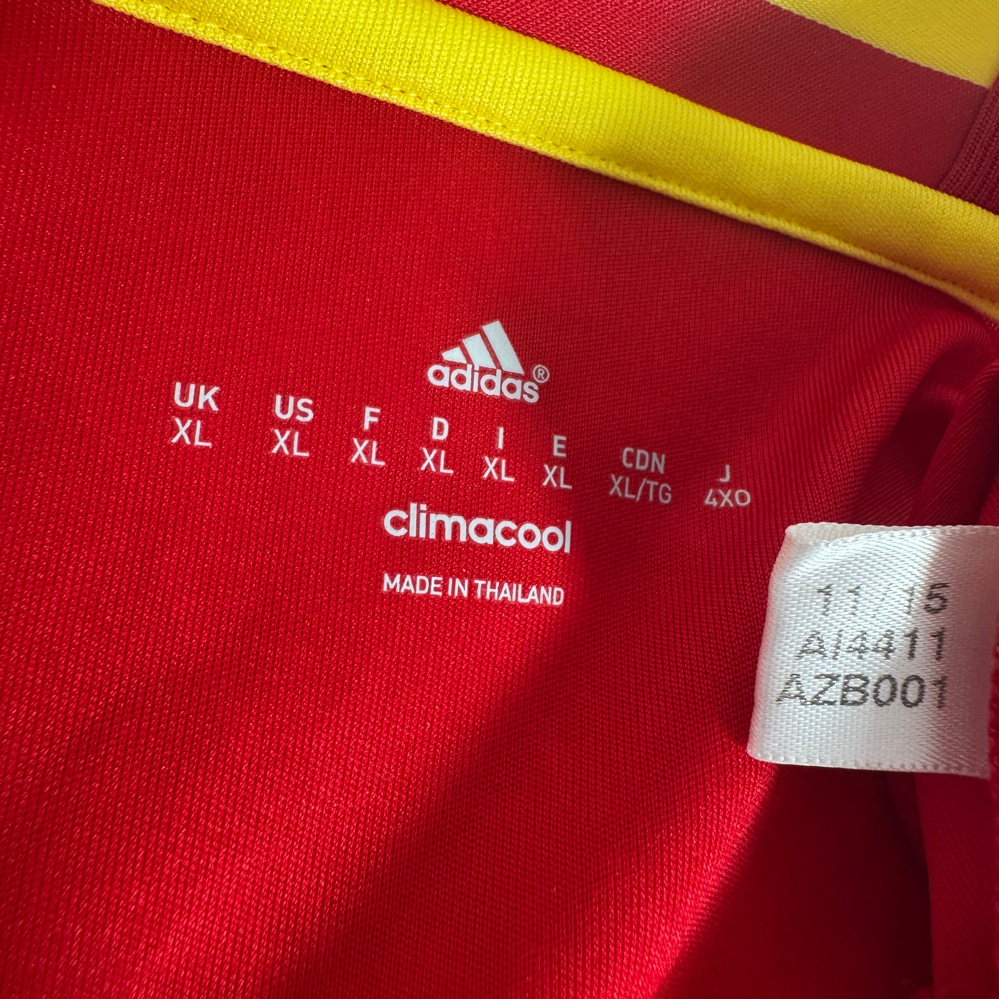 Spain 2016/2017/2018 Home Football Shirt XL – Football Shirt Kingdom