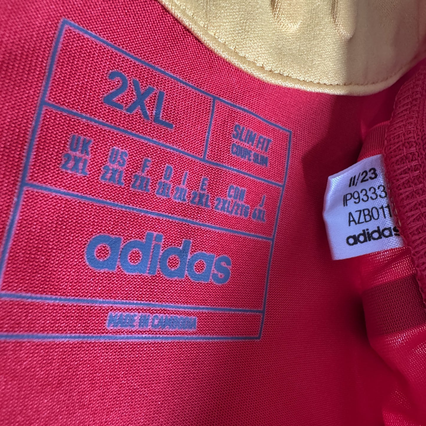 Spain 2024/2025/2026 Home HEAT.RDY Football Shirt XXL