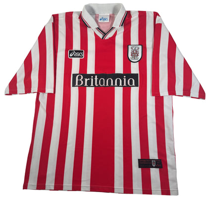 Front of Stoke City 1997/1998/1999 home football shirt, size XXL