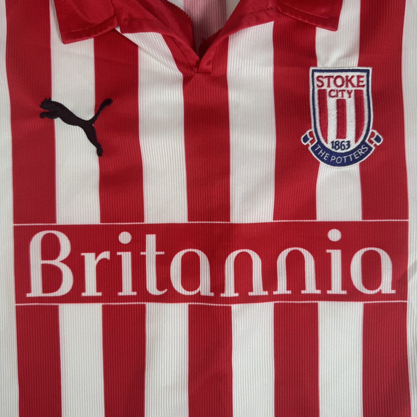 Stoke City 2004/2005 Home Football Shirt Large