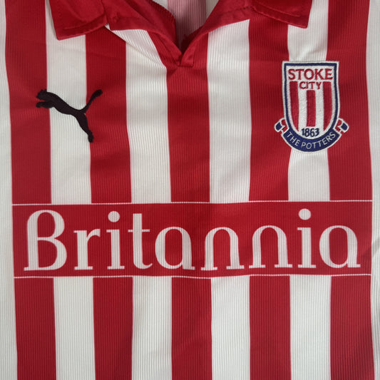 Stoke City 2004/2005 Home Football Shirt Large