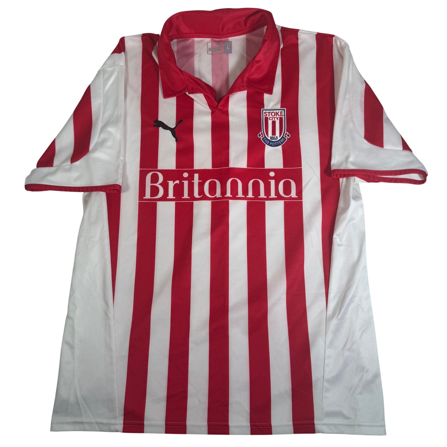 Stoke City 2004/2005 Home Football Shirt Large