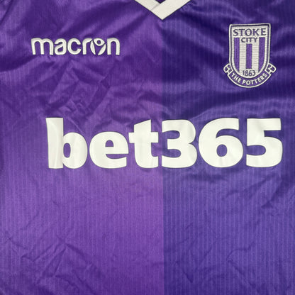 Stoke City 2018/2019 Away Football Shirt 2XL — front close-up