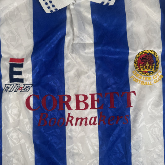 Chester city 1993/1994 Home Football Shirt Large