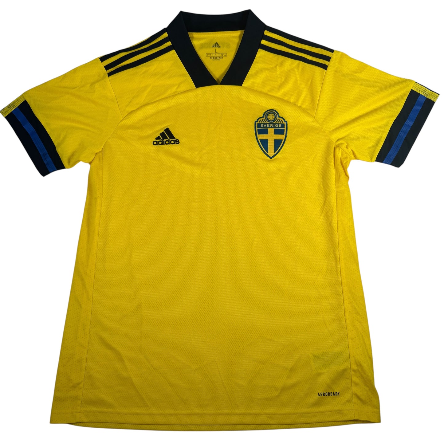 Sweden 2020/2021/2022 Home Football Shirt Large – Football Shirt Kingdom