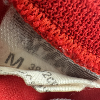 Size label inside Swindon Town 1989/1990/1991 home football shirt, size Medium