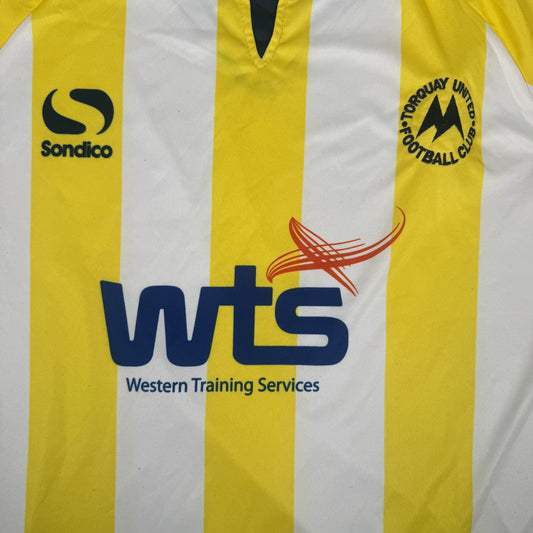 Torquay United 2013/2014 Home Football Shirt Large – Football Shirt Kingdom