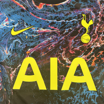 Close-up of Tottenham Hotspur 2021/2022 away football shirt, size Small