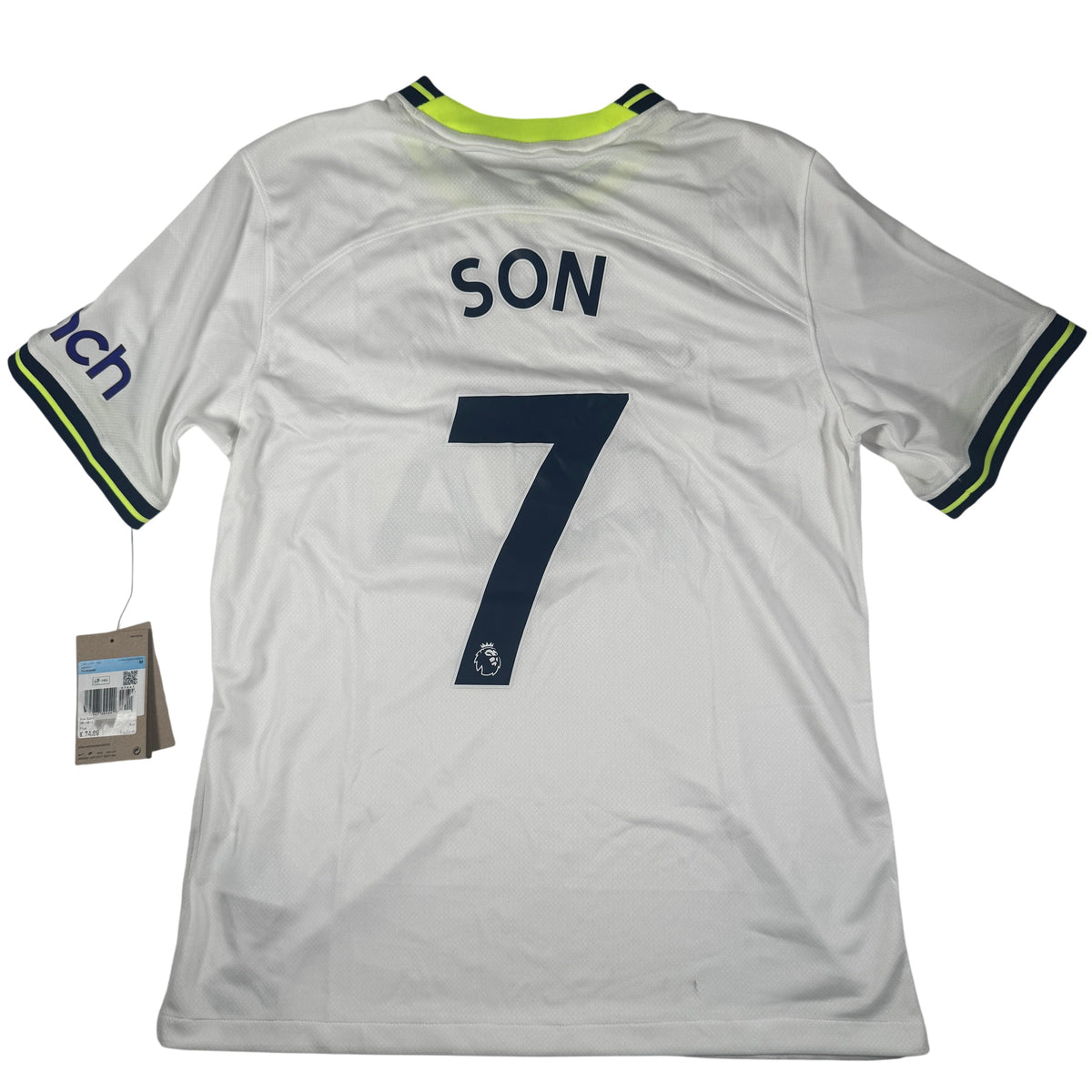 Back of Tottenham Hotspur 2022/2023 home football shirt, size Medium, showing Son 7
